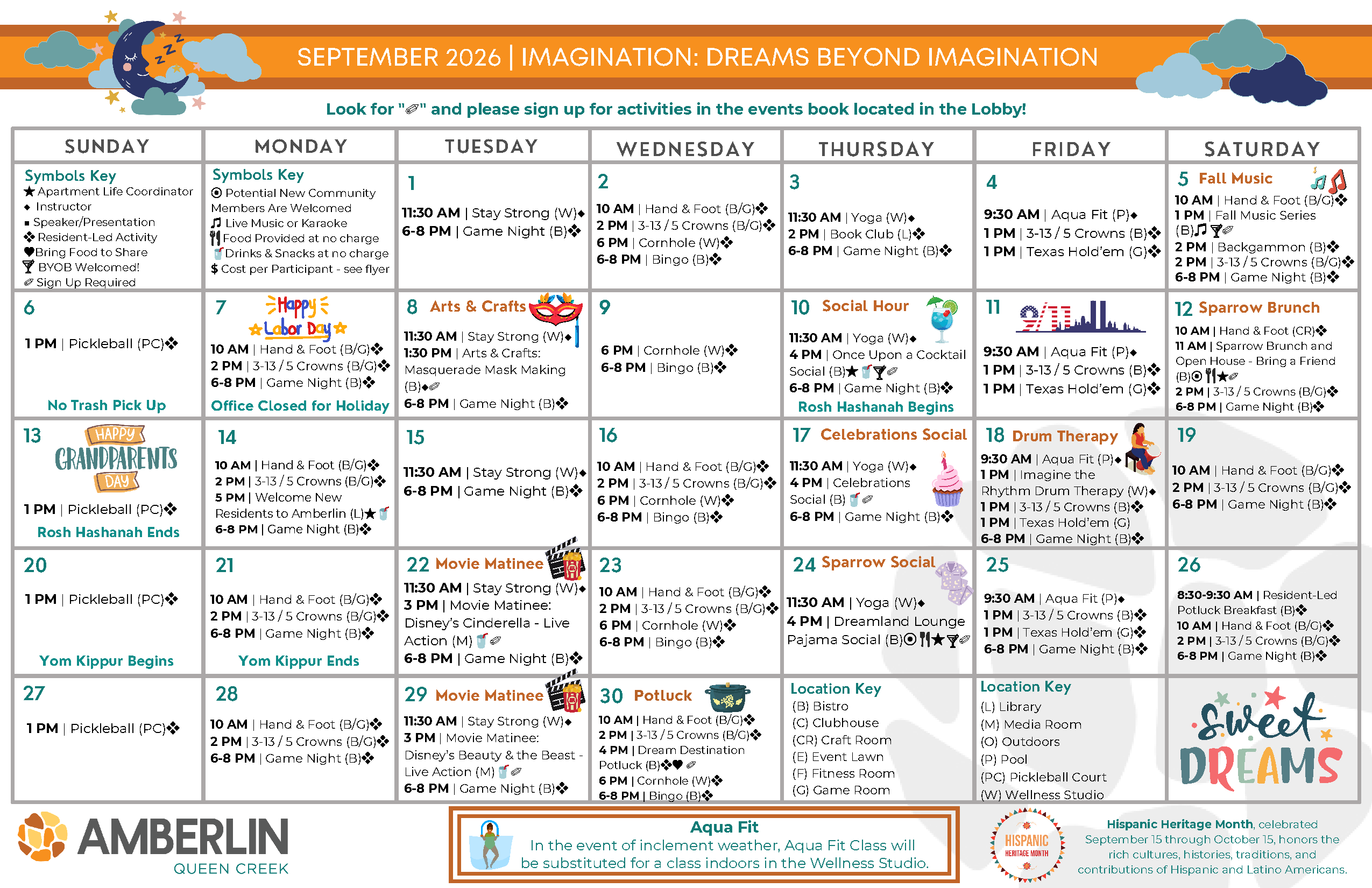 September Event Calendar